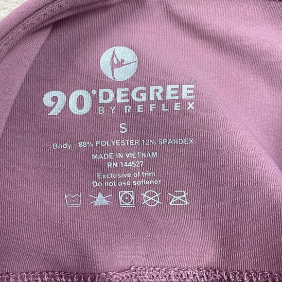 90 Degree by Reflex High Waisted Ankle Legging Mauve Pink  Small NWT - Picture 7 of 10